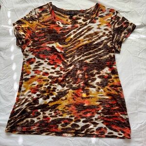 Animal Print multicolor Women's Top